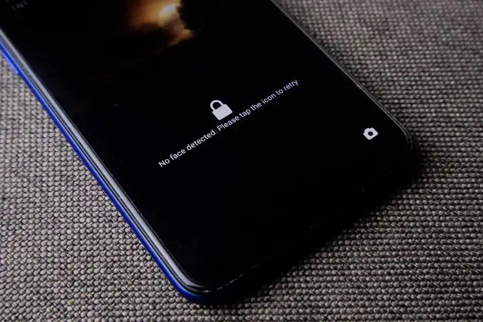 Celular com aplicativo de mensagens aberto sobre a mesa